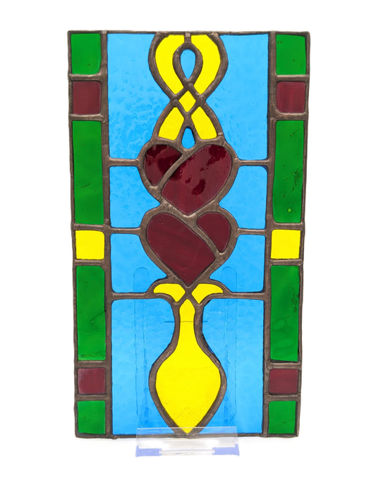 Welsh Love Spoon in Stained Glass