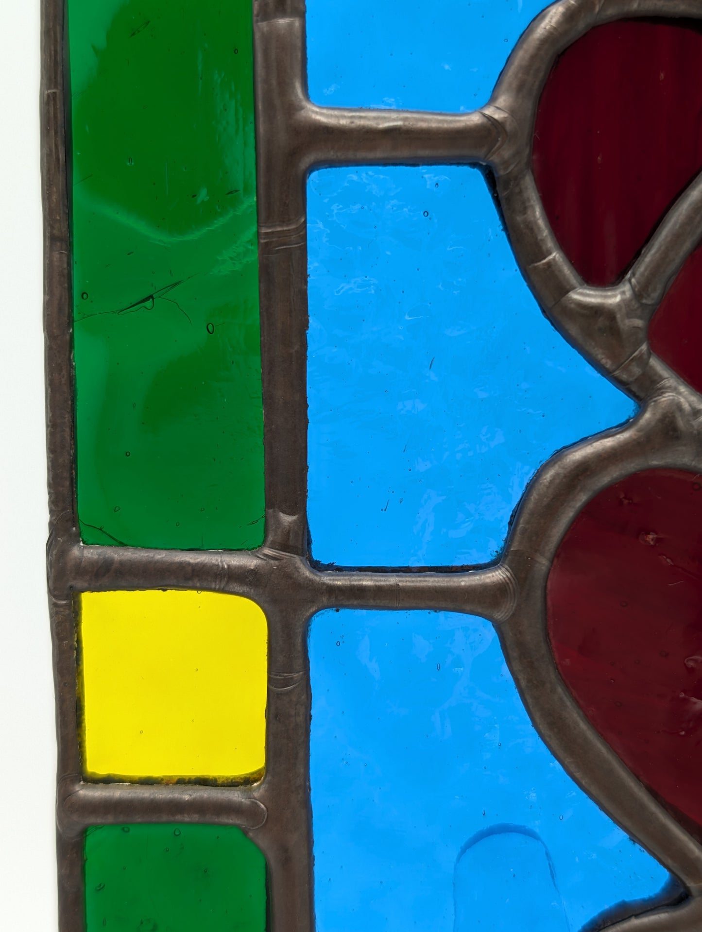 Welsh Love Spoon in Stained Glass